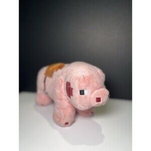JINX Minecraft 10" Pink Plush Pig Rueben Spin Master Mojang